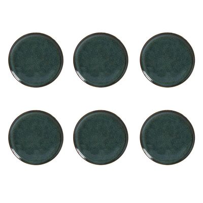 Conjunto de Prato de Pão Porto Brasil Bio Oceano 6 peças Azul