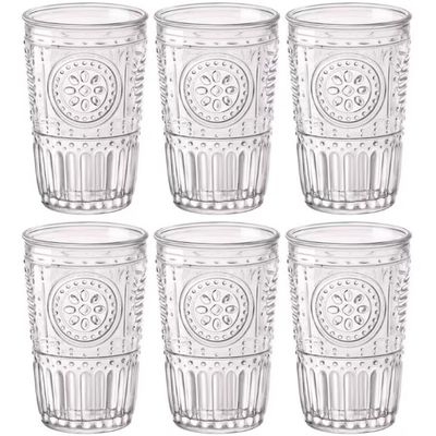 Conjunto de Copos Luigi Bormioli Cooler Romantic 475 ml - 6 Peças Transparente