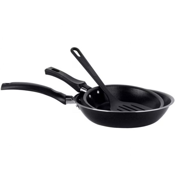 Conjunto de Frigideiras Multiflon Essencial com Revestimento Antiaderente - 2 Peças Preto