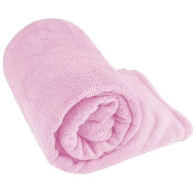 Manta Cobertor Casal Microfibra Andreza Fleece Rosa