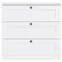 Cômoda Genialflex Infinity com 3 Gavetas e 79 cm de Largura Branco