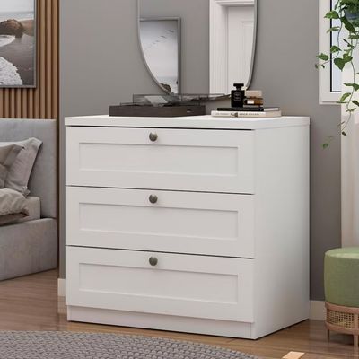 Cômoda Genialflex Infinity com 3 Gavetas e 79 cm de Largura Branco