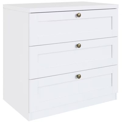 Cômoda Genialflex Infinity com 3 Gavetas e 79 cm de Largura Branco