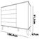 Cômoda Infantil Bartira Ternura com 5 Gavetas e 1 Porta com 106,8 cm de Largura Branco Wood