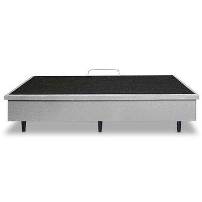 Colchão de Solteiro Versalitis D33 Globalflex + Base Box MGA Lift Cotton com Baú e Pistão à Gás Cinza/Branco/Preto Floral