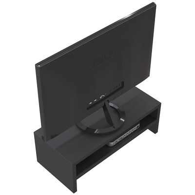 Kit 2 Suportes Stand Para Monitores Mesa Escritório Preto