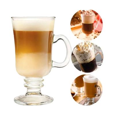 Jogo 3 Taças De Cappuccino Café Caneca Dolce Gusto Nespresso Vidro Transparente 250ml Lyor