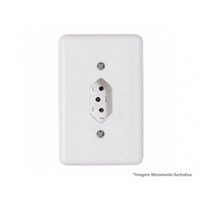 Tomada Ilumi Stylus Bip 2P+T C/Pl 10A 250V 20140