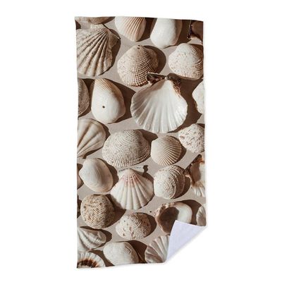 Toalha De Praia Realistic Shells  criativas e clássicas