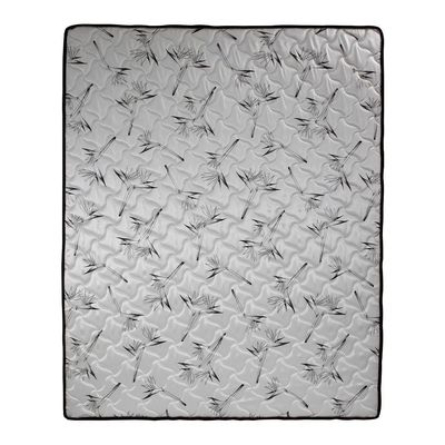 Cama Box Solteirão Castor New Alfa One em tecido Poliéster + Colchão de com Molejo Tecnopedic, Euro Pillow em Malha 24x100x200cm Cinza com Branco