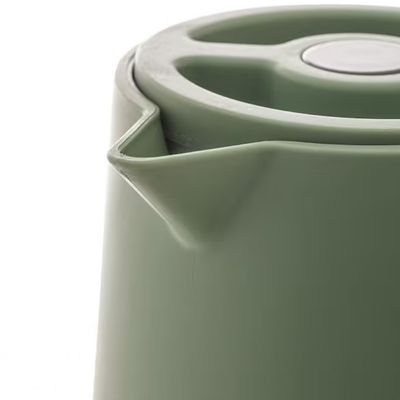 Garrafa Térmica Wolff Com Cabo Madeira Nórdica 1L Verde