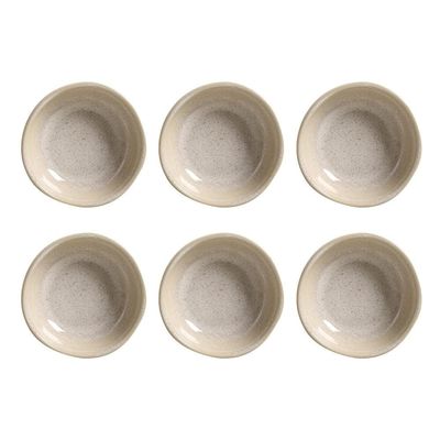 Conjunto de Ramequim Porto Brasil Orgânico Latte com 6 Peças 70 ml Bege