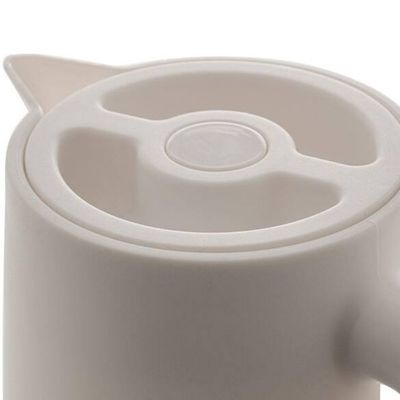 Garrafa Térmica Wolff Com Cabo Madeira Nórdica 1L Branco