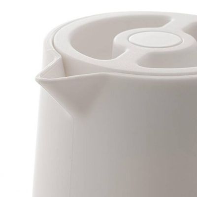 Garrafa Térmica Wolff Com Cabo Madeira Nórdica 1L Branco