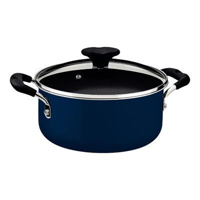 Conjunto de Panelas 5 Peças Tramontina Tunis Antiaderente com Revestimento Cerâmico e Fundo de Indução Azul