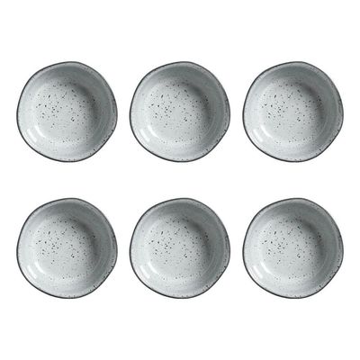 Conjunto de Ramequim Porto Brasil Orgânico Echo com 6 Peças 70 ml Branco
