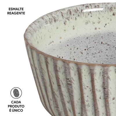 Conjunto de Ramequim Porto Brasil Linhas Pistache com 6 Peças 170 ml Verde