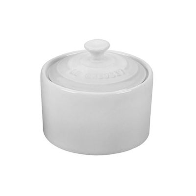 KIT LE CREUSET AÇUCAREIRO POTE DE MANTEIGA 2 CANECAS BISTRÔ 400ML Branco
