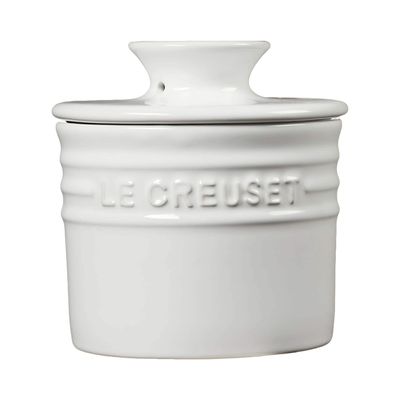 KIT LE CREUSET AÇUCAREIRO POTE DE MANTEIGA 2 CANECAS BISTRÔ 400ML Branco