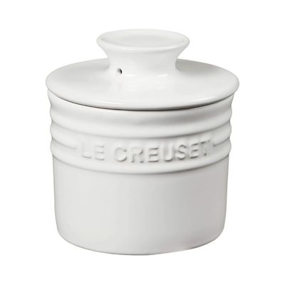 KIT LE CREUSET AÇUCAREIRO POTE DE MANTEIGA 2 CANECAS BISTRÔ 400ML Branco