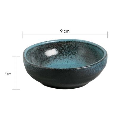 Conjunto de Ramequim Porto Brasil Orgânico Night Skye com 6 Peças 70 ml Azul