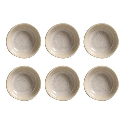 Conjunto de Ramequim Porto Brasil Orgânico Latte com 6 Peças 70 ml Bege