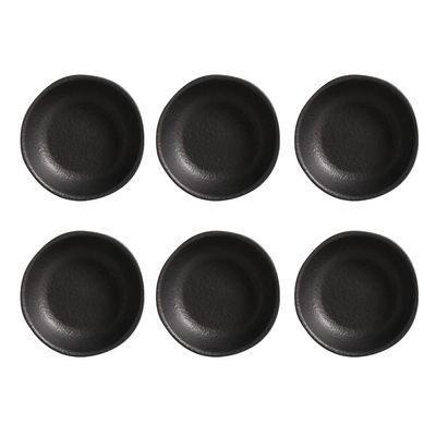 Conjunto de Ramequim Porto Brasil Orgânico Matte com 6 Peças 70 ml Preto