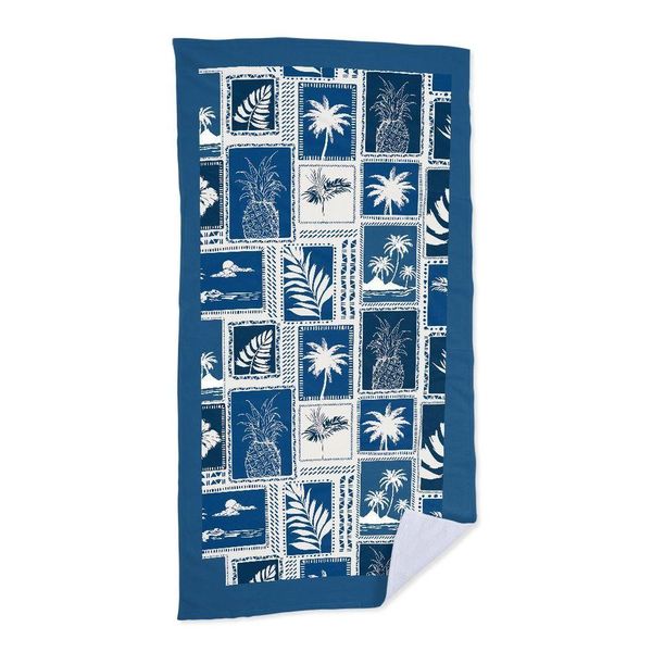 Toalha De Praia Mosaico Abacaxi Palmeira Toalha De Praia Mosaico Abacaxi Palmeira