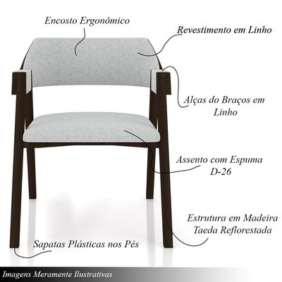 Conjunto Mesa de Jogos Carteado Bellagio Tampo Reversível Verde e 6 Cadeiras Madeira Poker Base Cone Linho Cinza/Capuccino G42 - Gran Belo