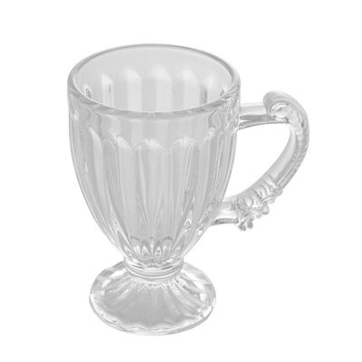 Jogo 4 Xícaras Para Café De Cristal Transparente Imperial 100ml Lyor
