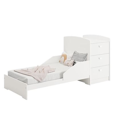 Berço Americano Multifuncional Atlanta Branco Fosco - Reller Móveis Branco Fosco