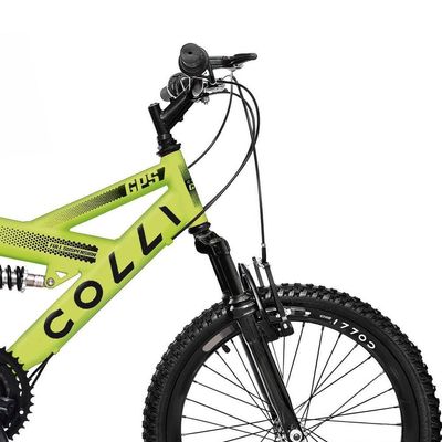 Bicicleta Colli 310/13 Aro-20 D.Suspensão 21 Marchas Amarelo