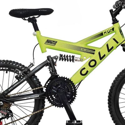 Bicicleta Colli 310/13 Aro-20 D.Suspensão 21 Marchas Amarelo