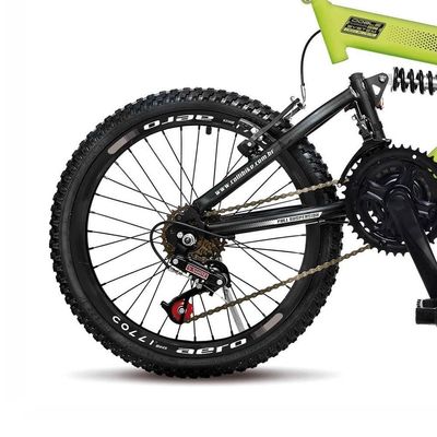 Bicicleta Colli 310/13 Aro-20 D.Suspensão 21 Marchas Amarelo