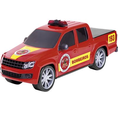 Brinquedo Caminhonete Forca e Ação Bombeiro Poliplac - 6563