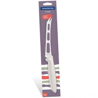 Faca 6 para Queijo Tramontina Plenus em Aço Inox Off White