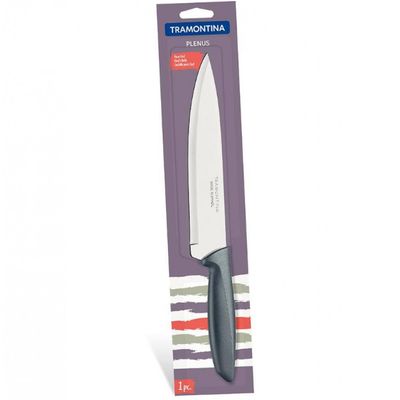 Faca 8 Chef Tramontina Plenus em Aço Inox Cinza