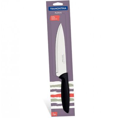 Faca 7 Chef Tramontina Plenus em Aço Inox Preto