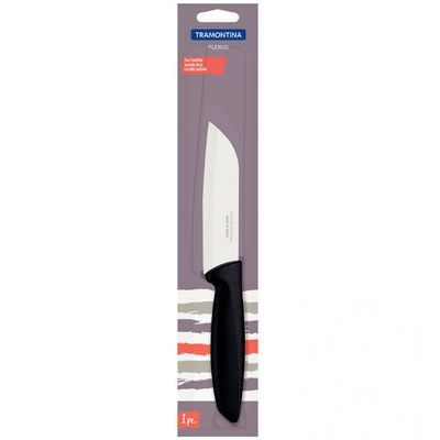 Faca 5 Santoku Tramontina Plenus em Aço Inox Preto