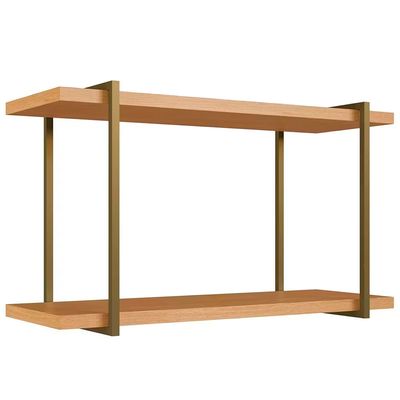 Nicho Genialflex Infinity com 2 Prateleiras 80cm de largura Savana Marrom