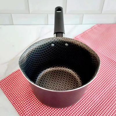 Panela Cônica Multiflon Gourmet em Aluminio e Acabamento Antiaderente 14cm Preto