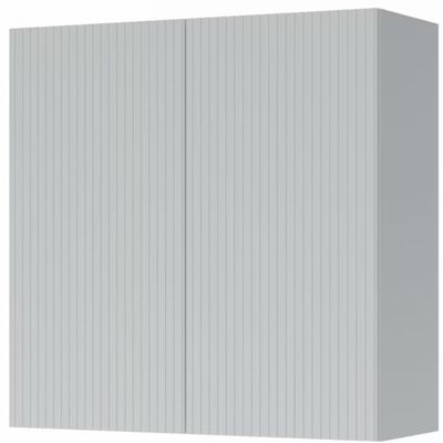 Armário Aéreo Nesher Rainha em MDF 15mm com 2 Portas e 1 Prateleira - 80cm de largura Branco