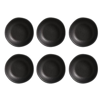 Conjunto de Ramequim Porto Brasil Orgânico Matte com 6 Peças 70 ml Preto