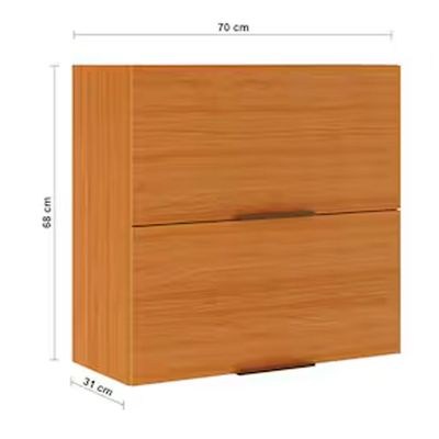 Armário Aéreo Itatiaia Ideale com 2 portas Basculantes e 70 cm de Largura Cinamomo