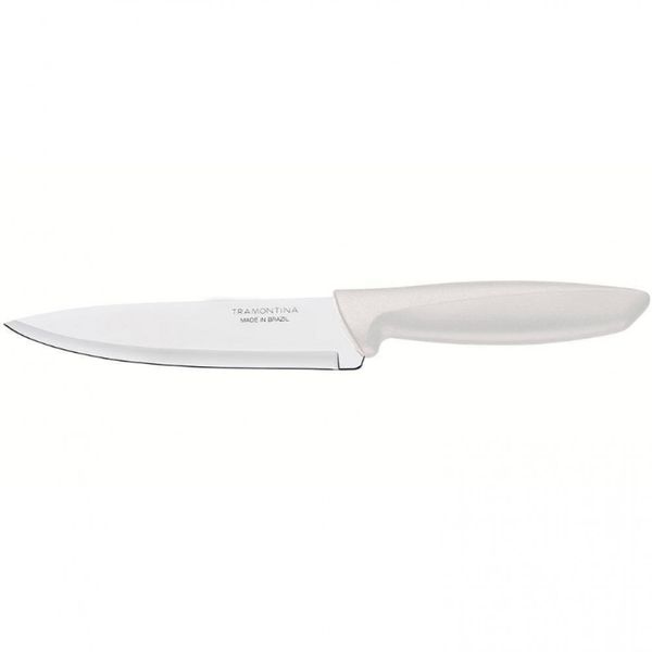 Faca 6 Chef Tramontina Plenus em Aço Inox Off White