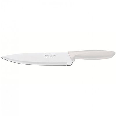Faca 8 Chef Tramontina Plenus em Aço Inox Off White