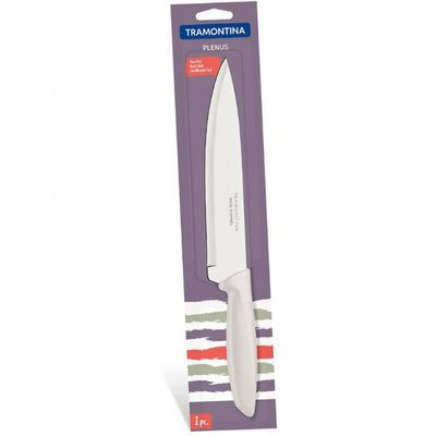 Faca 8 Chef Tramontina Plenus em Aço Inox Off White