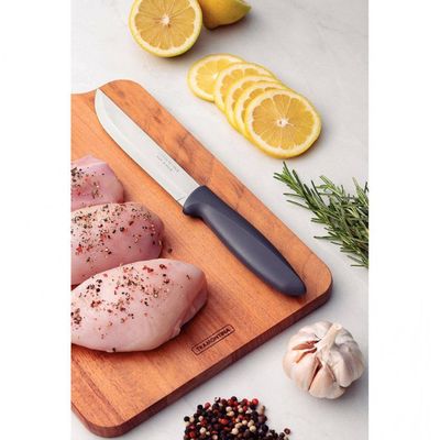 Faca 6 para Cozinha Tramontina Plenus em Aço Inox Cinza