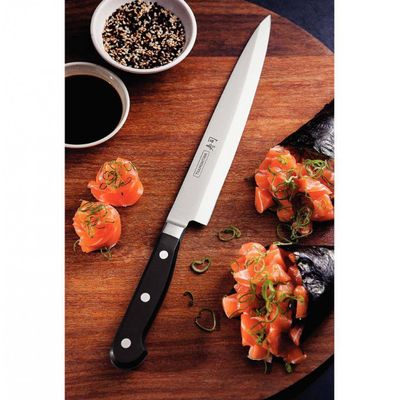 Faca 9 Yanagiba Tramontina Sushi Gold em Aço Inox Preto