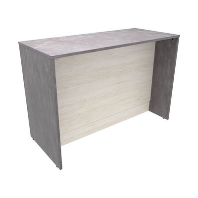Cozinha Completa Bartira Cristal com 10 Portas, 5 Gavetas, 9 Prateleiras e Bancada Gourmet - 300cm de Largura Freixo/Azul